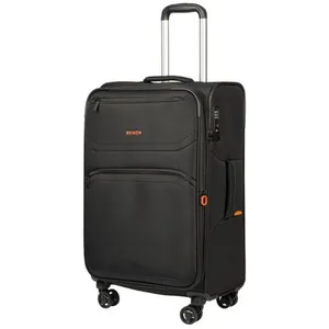 Bemon valise souple en toile 4 roues 66cm Menton noir pas cher