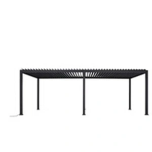 Comparateur de prix : HABRITA Pergola bioclimatique aluminium autoportante motorisée 5,91 x 2,50 m