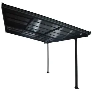 Comparateur de prix : Toit terrasse adossé manuel aluminium Habrita TT3040CL 4 x 3,01 m