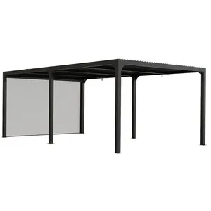 Comparateur de prix : HABRITA - Pergola bioclimatique ALUMINIUM XXL - gris
