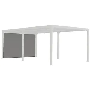 Comparateur de prix : Habrita Habrita - Rideau Pour Pergola Bioclimatique Gris Per Bi R36