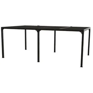 Comparateur de prix : HABRITA Pergola bioclimatique en Aluminium XXL - Gris anthracite