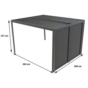 Comparateur de prix : Habrita Habrita - Abri De Jardin 10.80 M² Aluminium - Per 3630v Bi