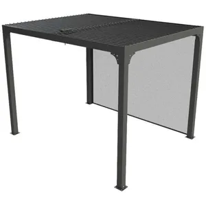 Comparateur de prix : Pergola bioclimatique 7.20 m2 gris anthracite Habrita per 2430r bi