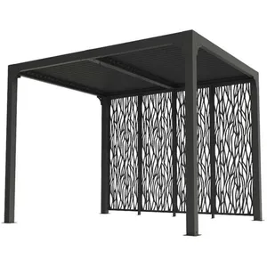 Comparateur de prix : Pergola bioclimatique 7.20m² gris anthracite Habrita per2430mbi