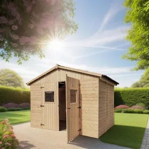 HABRITA Abri de jardin bois Eden 3x4m pas cher