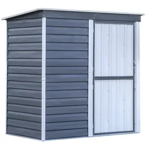SPACEMAKER Abri de jardin métal Gris - Monopente - 2,35m² - SHED IN BOX pas cher