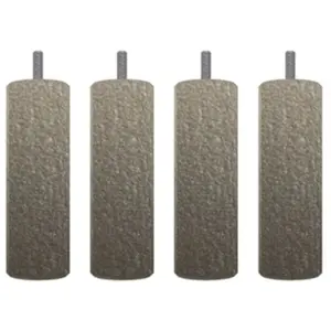 Fdl-mg Jeu de 4 pieds CYLINDRIQUE o : 70 mm - hauteur : 200 mm - vis d...