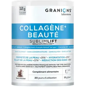 Comparateur de prix : Granions Collagène Marin Beauté Sublimlift Goût chocolat 300g