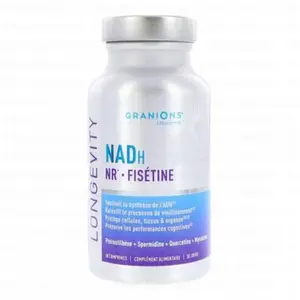 Comparateur de prix : Granions Complexe Longevity NADH NR Spermidine 60 comprimés