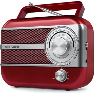 Radios portables Muse M-056 Rouge métal pas cher
