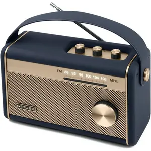 Radio portable Bluetooth Muse M-098 NB Bleu et Or