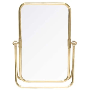 Signature Miroir de table à poser en laiton - H46 cm