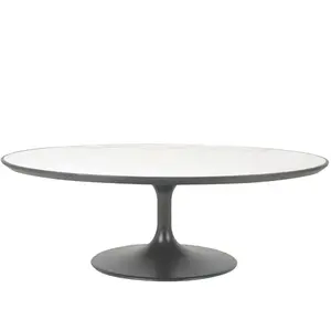 Calicosy Table basse ovale en marbre blancVendu parkaufland