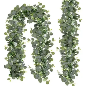 KENLUMO 2PCS Guirlande d'eucalyptus artificielle, fausse guirlande de ... pas cher