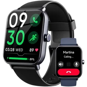 KENLUMO Montre Connectée Femme homme avec Alexa Intégré, 1,8" IP68 Smartwatch avec Appel Bluetooth, 100+ Modes Sportifs,NoirVendu parcdiscount