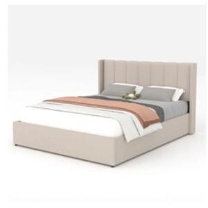 Comparateur de prix : Lit design avec coffre de rangement 140x190cm en velours - ARLINGTON