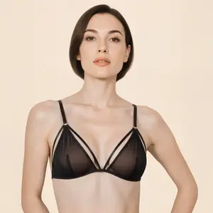Soutien-gorge transparent Flora - L/XLVendu parpassage-du-desir