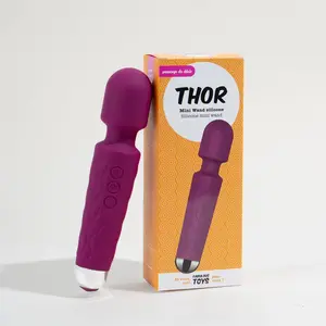 Thor Mini Wand Silicone - 20 cm BordeauxVendu parpassage-du-desir