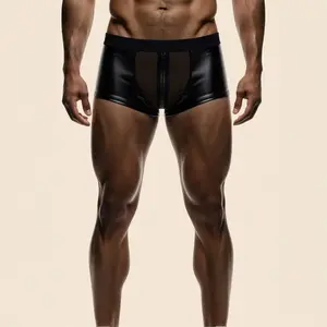Boxer simili cuir à fermeture Ugo - L/XL pas cher