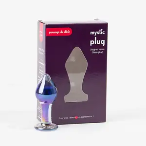Plug Mystic en verre irisé Passage du Désir - 8,5 cm pas cher