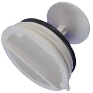 Bouchon de pompe de vidange - SOS ACCESSOIRE - 2810900100 - Blanc - Compatible avec Lave-linge