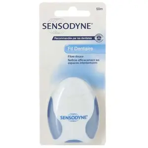 Comparateur de prix : Fil dentaire - SENSODYNE - 50m - Adulte - Mixte - Prévient les problèmes dentaires