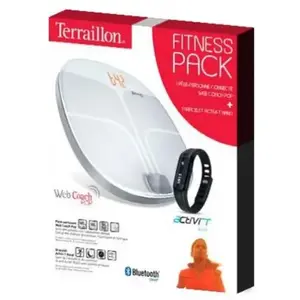 Impédancemètre connecté 160kg/100g + bracelet Terraillon fitness pack pas cher