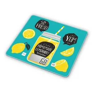 Terraillon Balance de Cuisine, Tare, Conversions Liquides, Ultra-Fine, Portée 3 kg, T1040 Detox, Vert pas cher