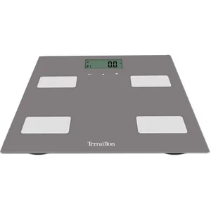 Comparateur de prix : TERRAILLON - Pèse-personne impédancemètre - portée 160 kg - Control fit - gris