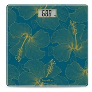 Terraillon One Flowers Hibiscus Bleu pas cher