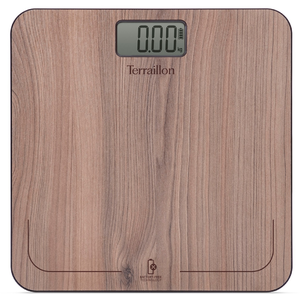 Terraillon Power free -  pèse personne sans piles si batterie effet noyer pas cher