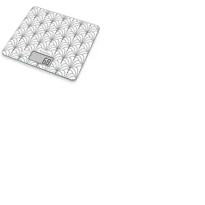 Balance de cuisine Terraillon T1040 Arts Deco Blanc et Argent pas cher