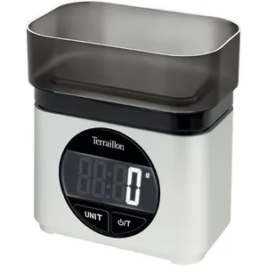 Balance de cuisine électronique 5kg/1g silver - 15111 - TERRAILLON pas cher