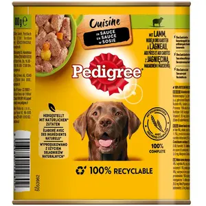 12x800g Agneau, carottes en sauce Pedigree Classic nourriture humide p... pas cher