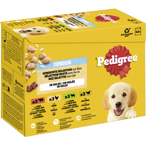 Multipack Pedigree Junior pour chiot - 12 x 100 g, sélection variée en... pas cher