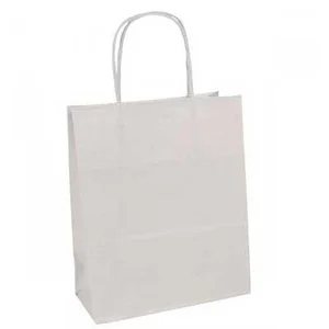 Clairefontaine Sac en papier kraft - blanc - 18 x 7 x 24 cm pas cher