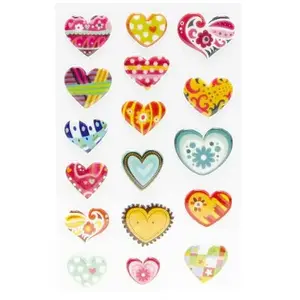 Clairefontaine Gommettes à volume - Coeurs x 17Vendu parscrapmalin