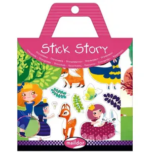 Comparateur de prix : Clairefontaine Set de 4 planches à stickers Maildor Story Princesses
