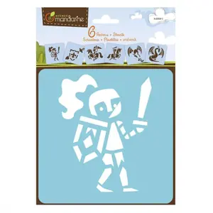 Clairefontaine 6 Pochoirs - Chevaliers - Avenue Mandarine