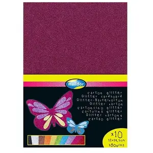 Clairefontaine Carton Glitter - Multicolore - 21 x 29,7 cm - 10 feuilles pas cher