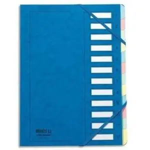 Comparateur de prix : Extendos Mon Dossier Trieur en carte forte vernie 6 compartiments Bleu