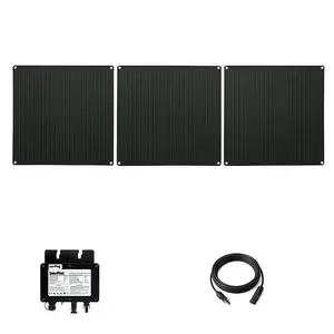 44718 Kit panneau solaire souple, 405W solarplug - Coloris - Noir pas cher
