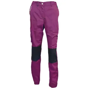 Pantalon de Travail Femme Violet et Noir - Fashion Sécurité - Résistant, Confortable et Tendance - Bricolage et Jardinage - 42Vendu paramazon
