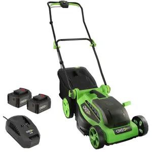 OXEO Tondeuse à gazon sans fil batterie 18V - Largeur 38cm Hauteur de ... pas cher