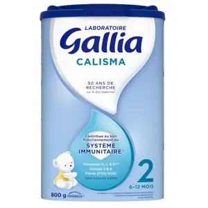 Comparateur de prix : GALLIA CALISMA 2 LAIT EN POUDRE 6 A 12 MOIS 800G