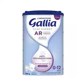 GALLIA Lait A.R Formule épaissie à l'Amidon 0 - 12 mois pas cher
