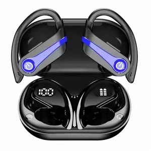 Ecouteurs sans fil Bluetooth YYK-Q63-3 Sport Over-Ear Noir et bleu pas cher