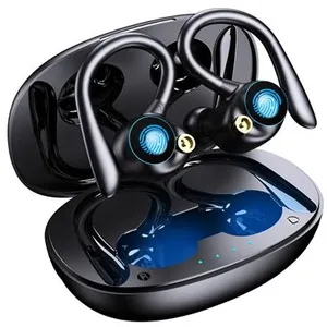 Comparateur de prix : Ecouteurs sans fil Bluetooth YYK-580 Noir avec crochets d'oreille pour...