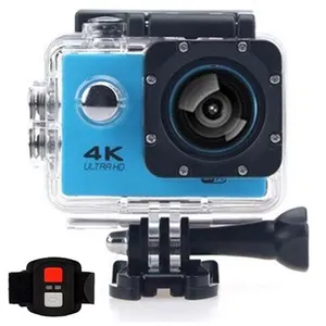 Caméra Sport D800S HD 4K 30m Etanche Wifi Avec télécommande Bleu
